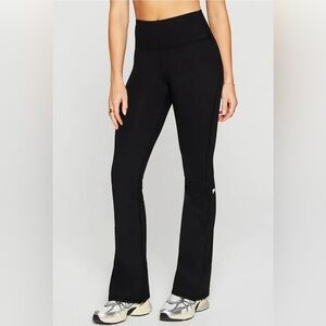 NWT Fabletics Powerhold Black Flare Leggings
